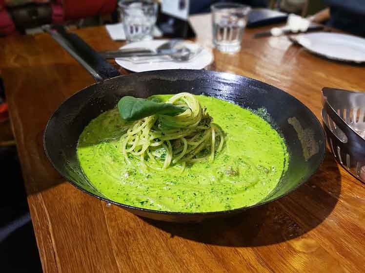 Pasta met Spinazie