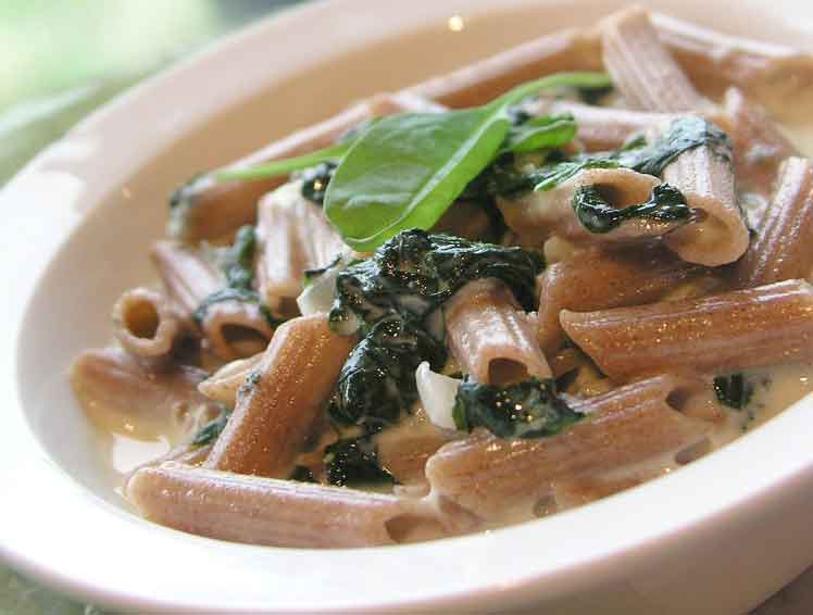 Pasta met Spinazie Roomsaus